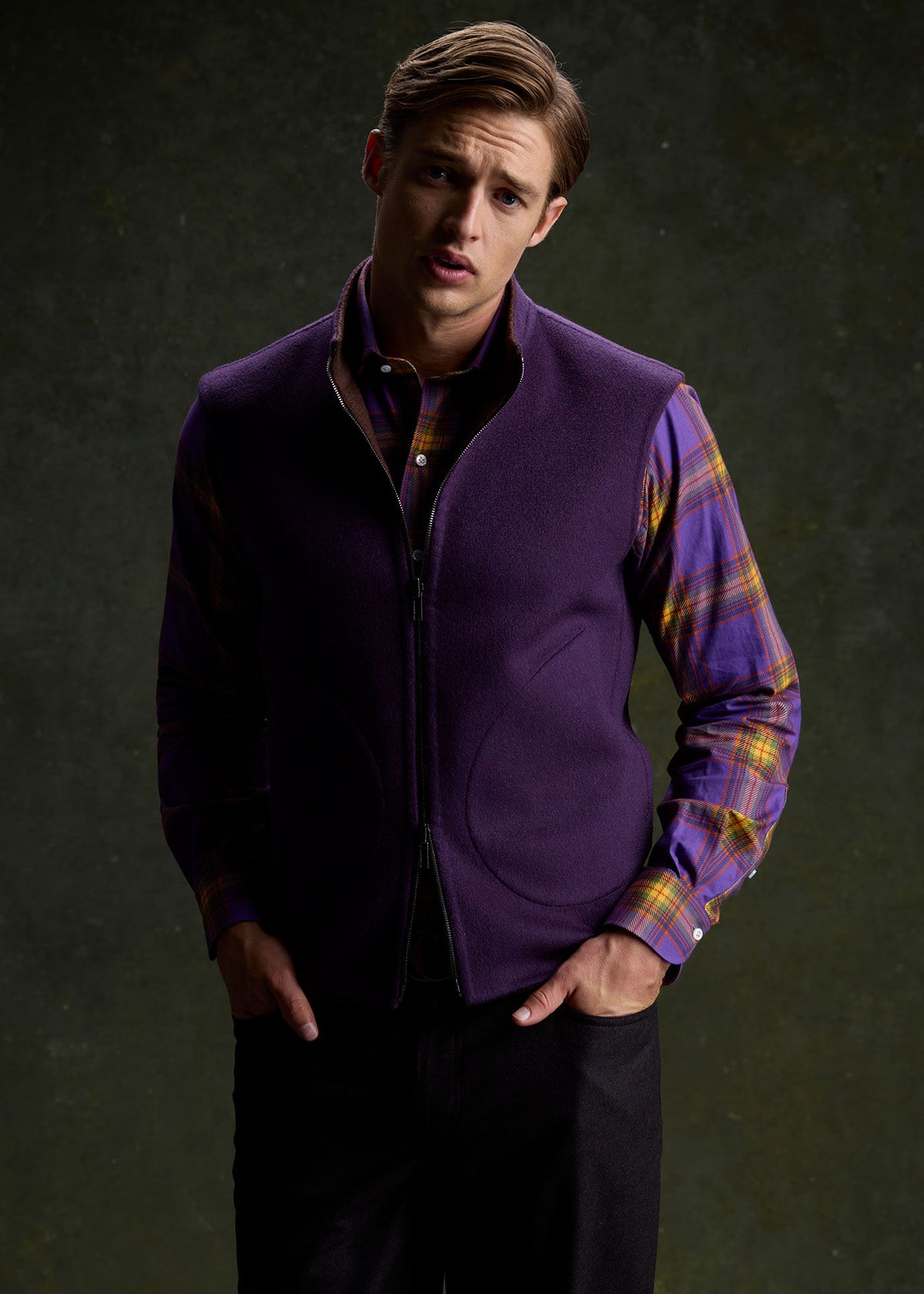 Paul Stuart New | Double Faced Cashmere Reversible Vest
