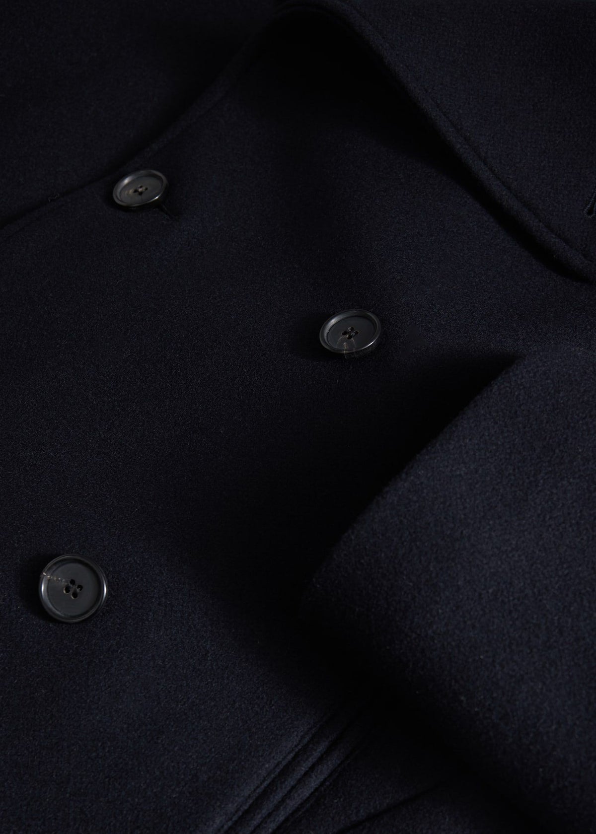Paul Stuart Top Pick | Modern Peacoat with Leather Detail