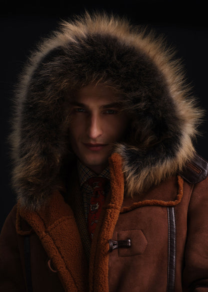 Paul Stuart Latest | Shearling Toggle Coat