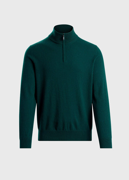 Paul Stuart Recommended | Essential Cashmere Quarter Zip Sweater