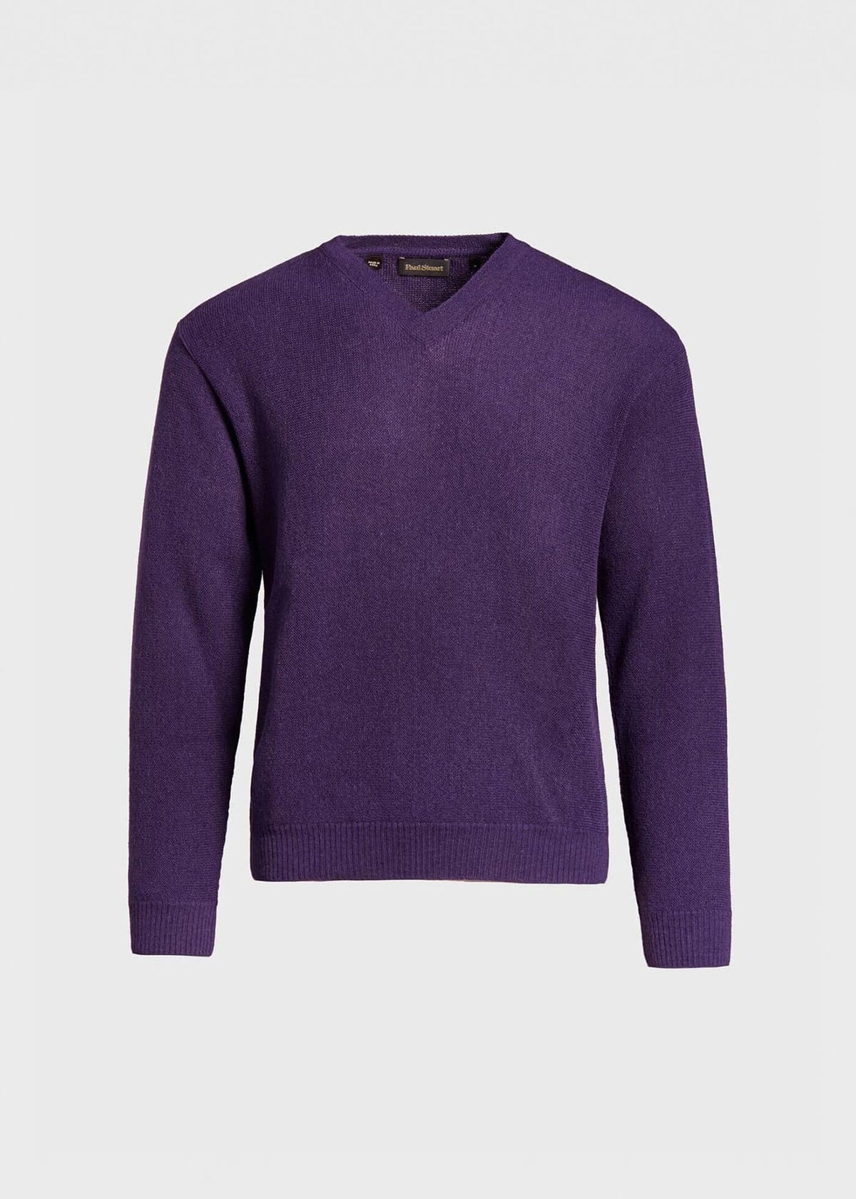 Paul Stuart Signature | Classic Alpaca Links V-Neck Sweater