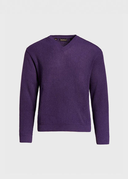 Paul Stuart Signature | Classic Alpaca Links V-Neck Sweater