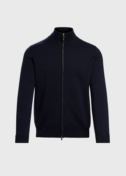 Paul Stuart Featured | Silk & Cotton Full Zip Cardigan