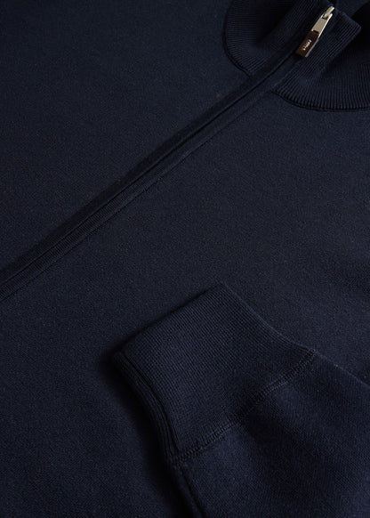 Paul Stuart Featured | Silk & Cotton Full Zip Cardigan