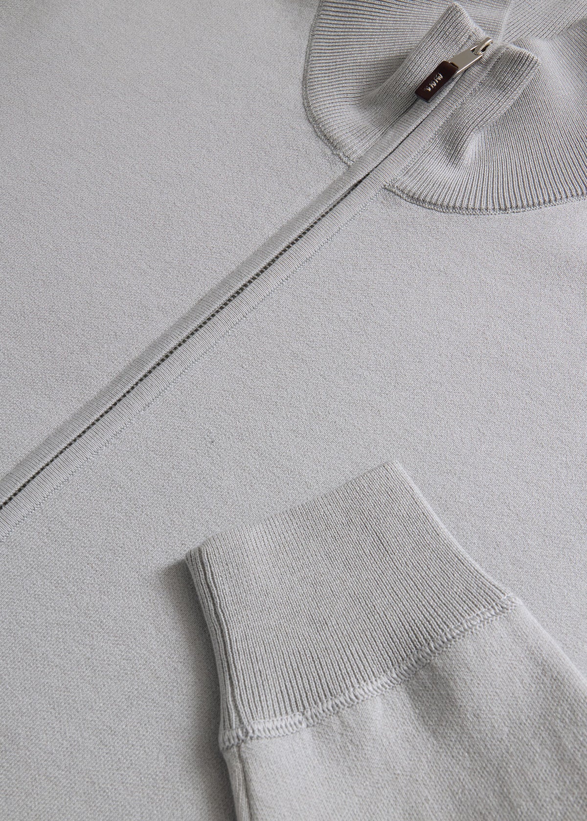 Paul Stuart Essential | Silk & Cotton Full Zip Cardigan