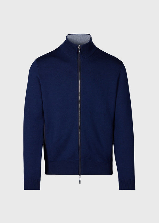 Paul Stuart Smart Buy | Wool Jersey Zip Cardigan