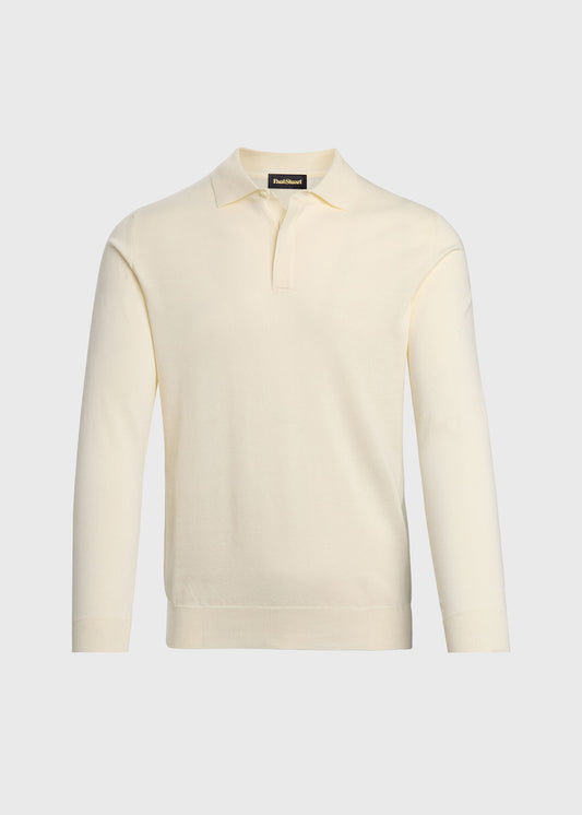 Paul Stuart New | Organic Cotton Long Sleeve Polo
