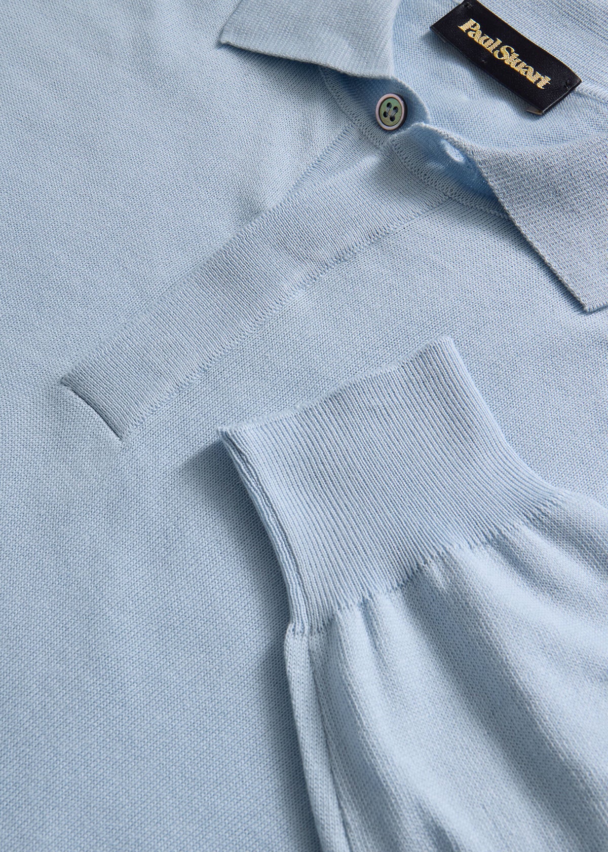 Paul Stuart Quality | Organic Cotton Long Sleeve Polo