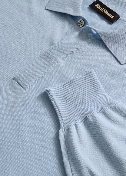 Paul Stuart Quality | Organic Cotton Long Sleeve Polo