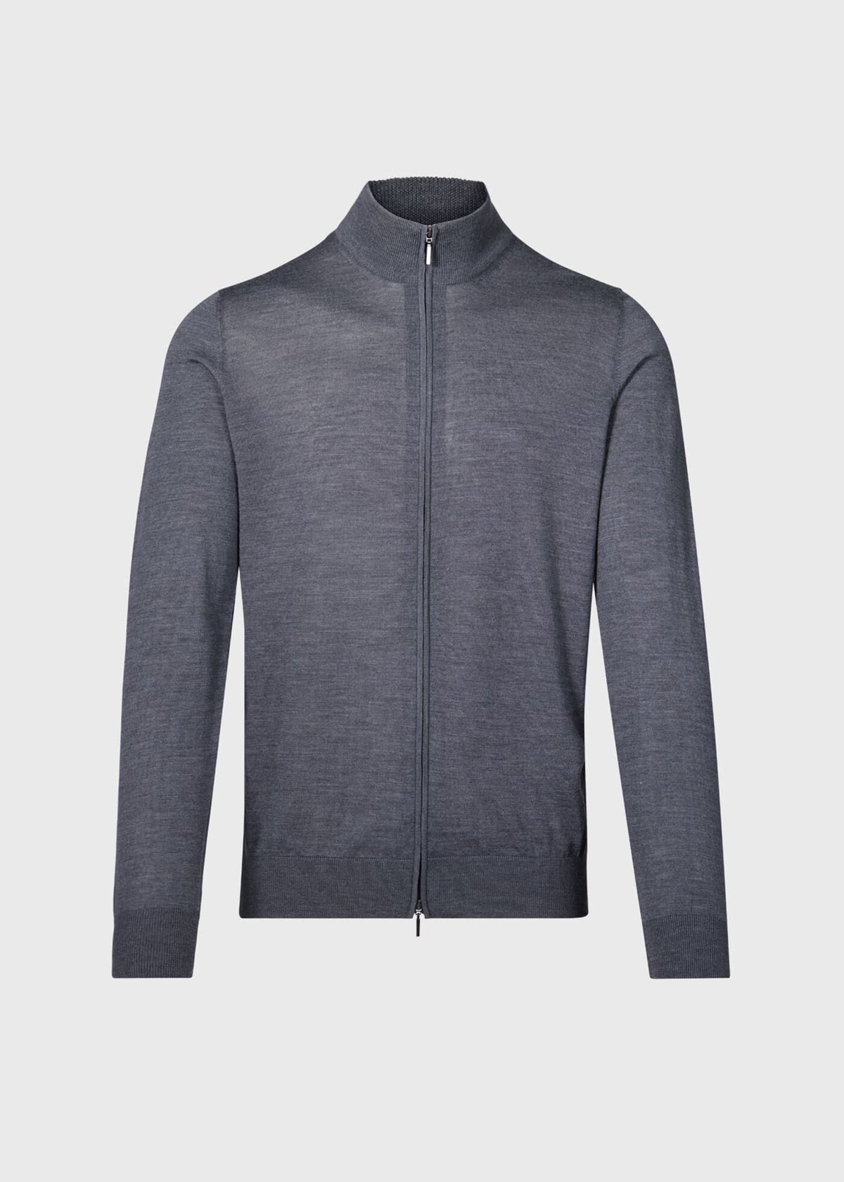 Paul Stuart Great Value | Essential Merino Wool Zip Cardigan
