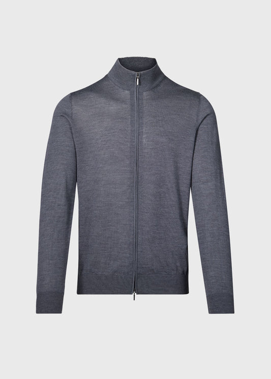 Paul Stuart Great Value | Essential Merino Wool Zip Cardigan