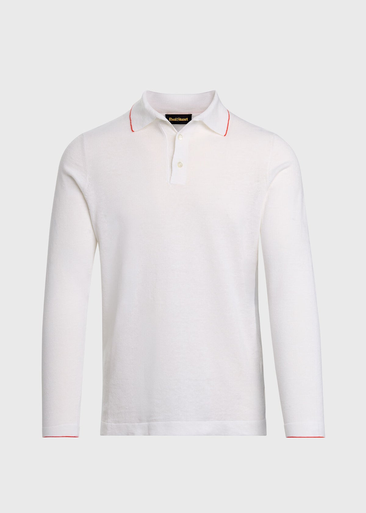 Paul Stuart Special Offer | Linen & Cotton Contrast Collar Polo