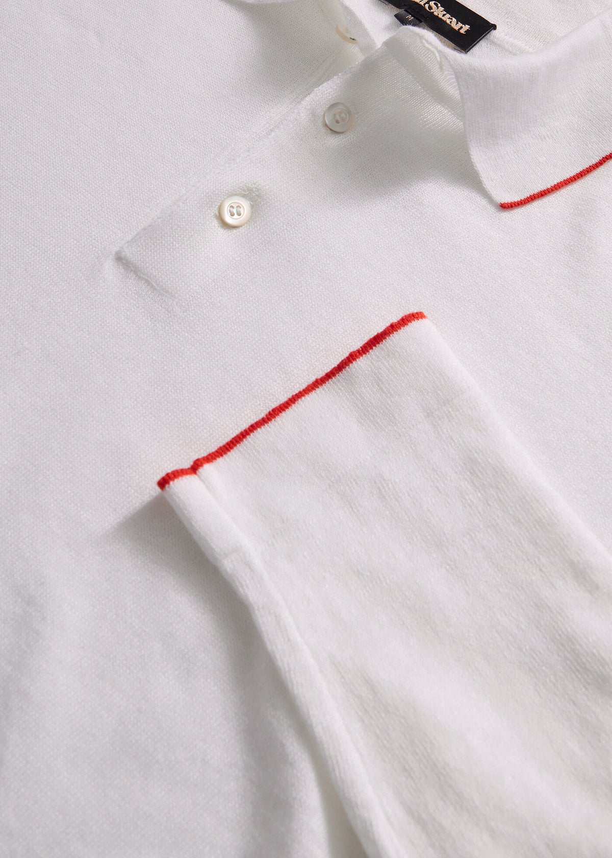 Paul Stuart Special Offer | Linen & Cotton Contrast Collar Polo