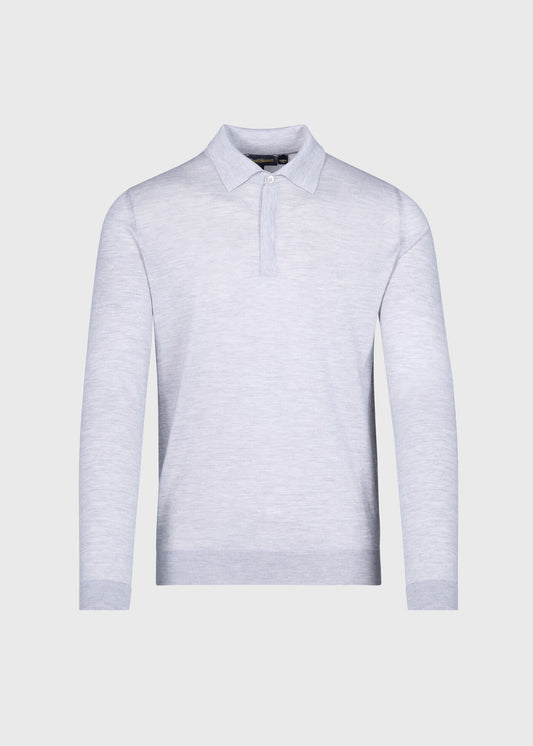 Paul Stuart Signature | Cashmere & Silk Long Sleeve Polo