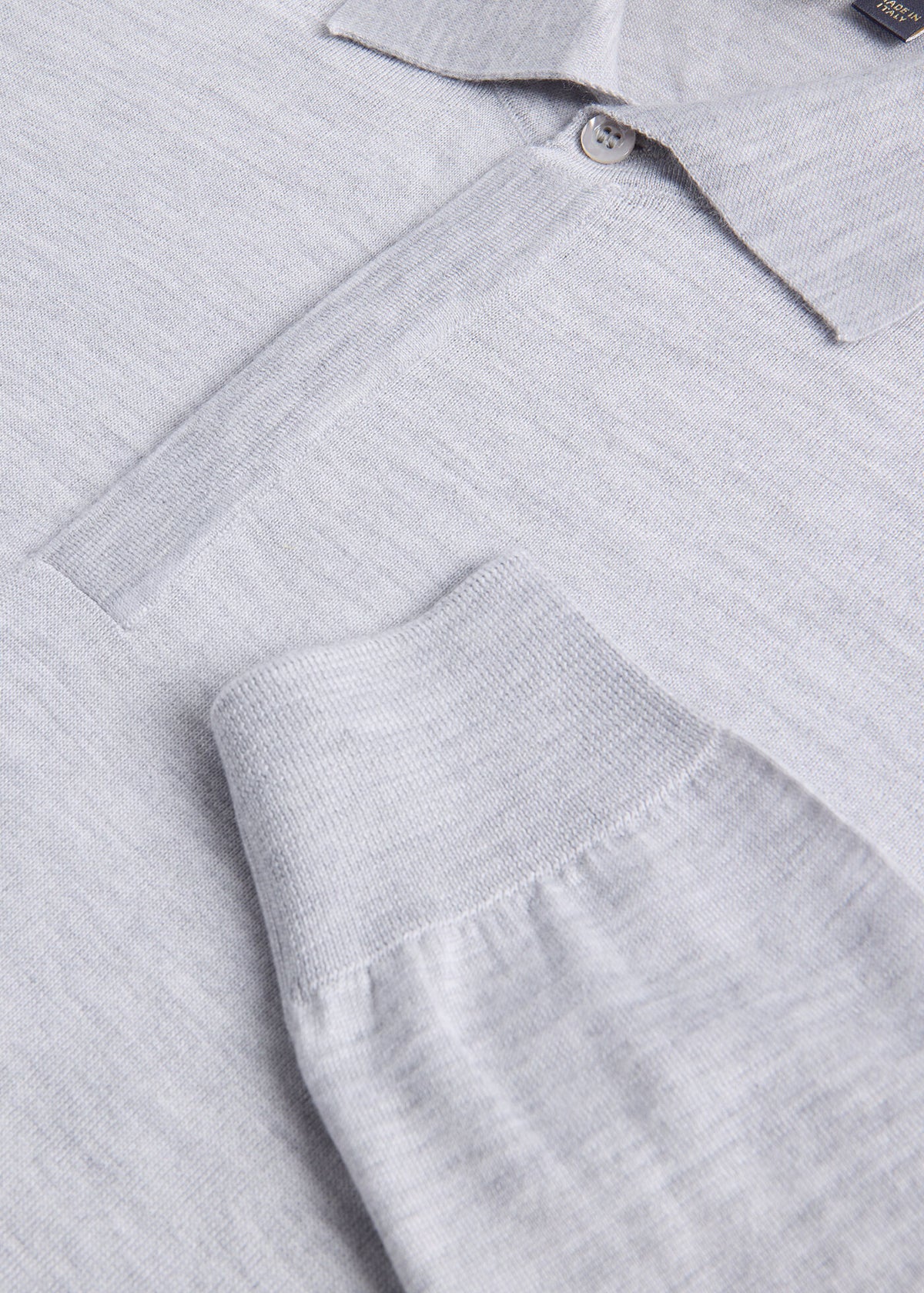 Paul Stuart Signature | Cashmere & Silk Long Sleeve Polo