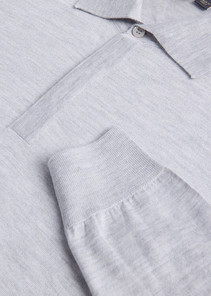 Paul Stuart Signature | Cashmere & Silk Long Sleeve Polo