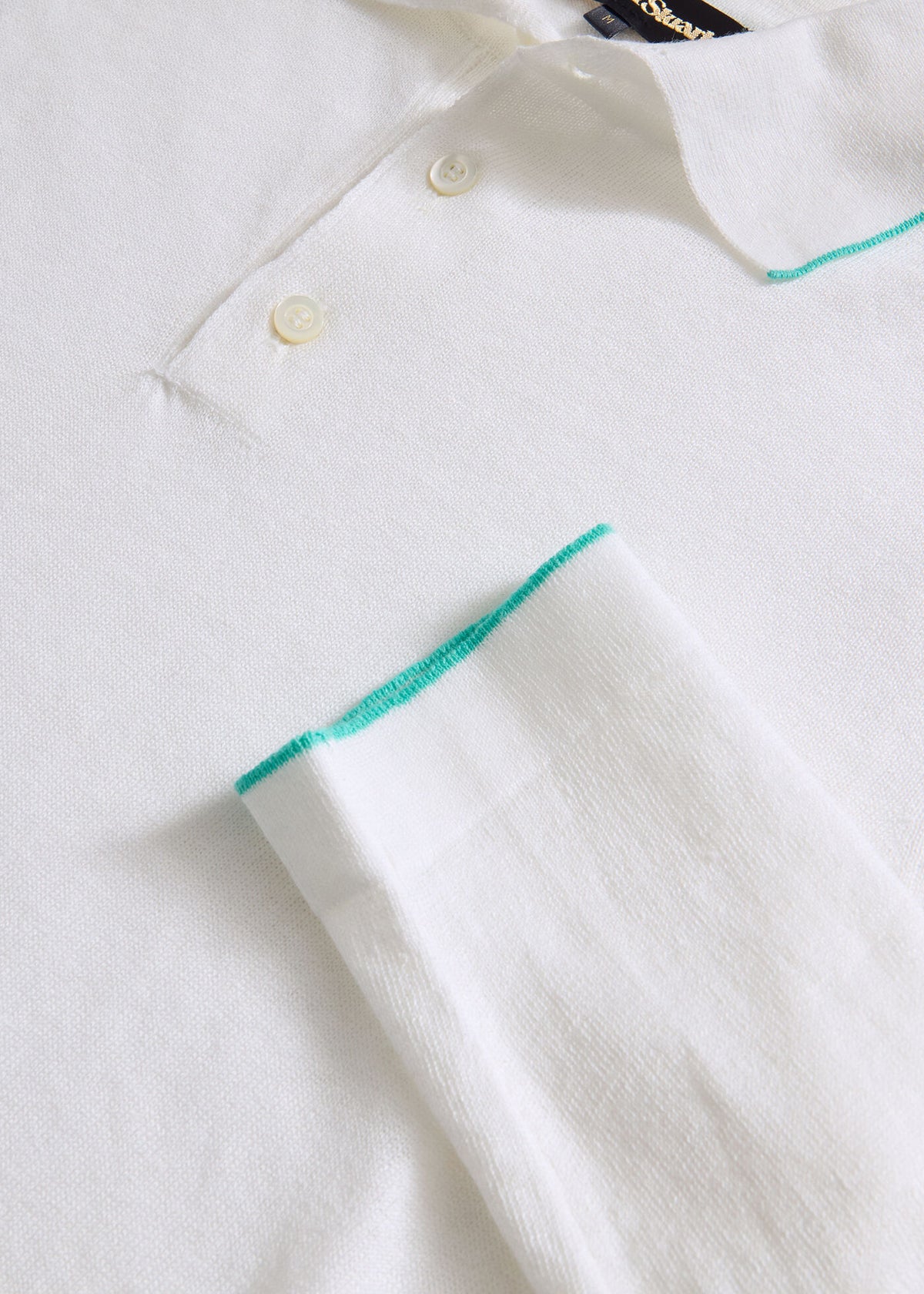 Paul Stuart Exclusive | Linen & Cotton Contrast Collar Polo