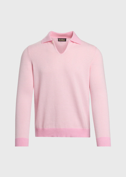 Paul Stuart Latest | Long Sleeve Stripe Polo