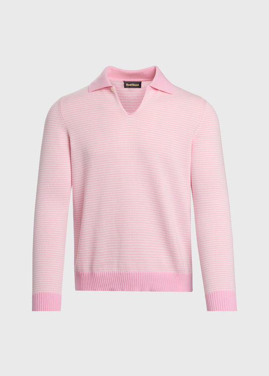 Paul Stuart Latest | Long Sleeve Stripe Polo
