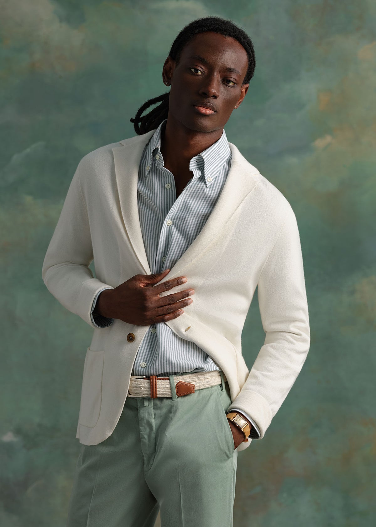 Paul Stuart Recommended | Single Breasted Knit Blazer