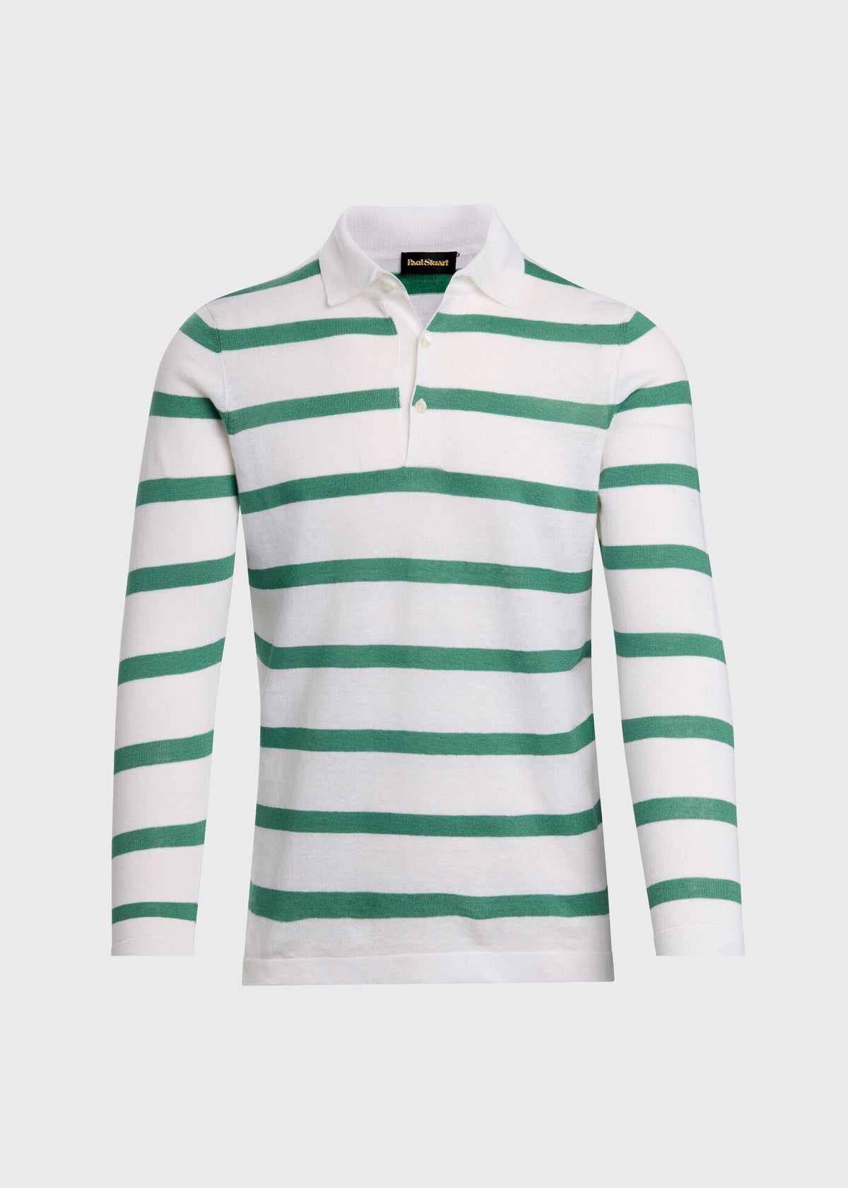 Paul Stuart Everyday | Linen & Cotton Horizontal Stripe Polo