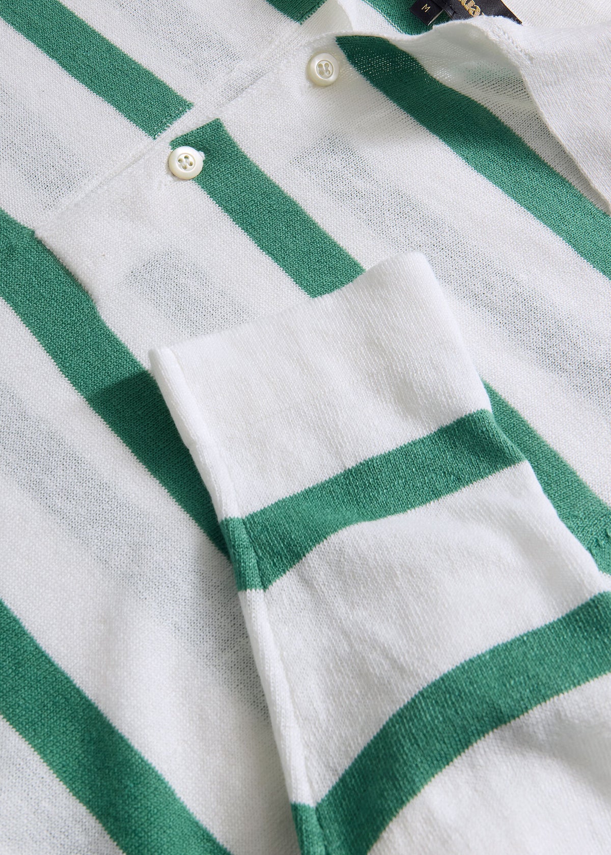 Paul Stuart Everyday | Linen & Cotton Horizontal Stripe Polo