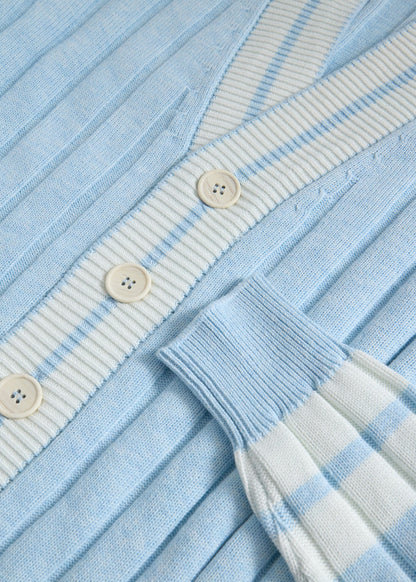 Paul Stuart Popular | Cotton Cable Knit Tennis Cardigan