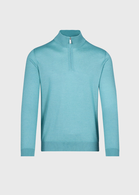 Paul Stuart Everyday | Cashmere & Silk Quarter Zip Pullover
