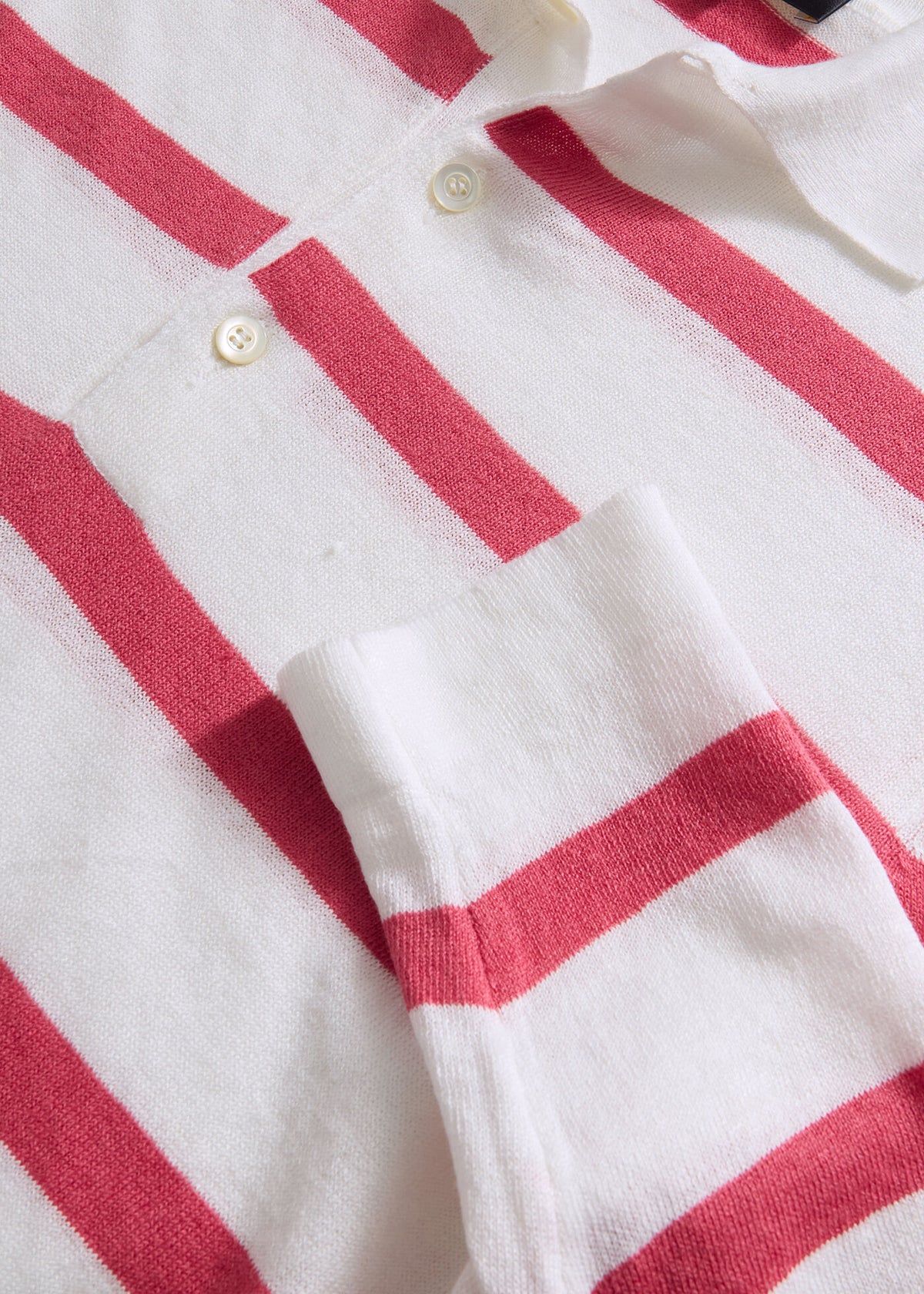 Paul Stuart Trending | Linen & Cotton Horizontal Stripe Polo