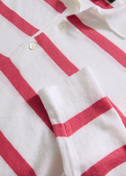 Paul Stuart Trending | Linen & Cotton Horizontal Stripe Polo