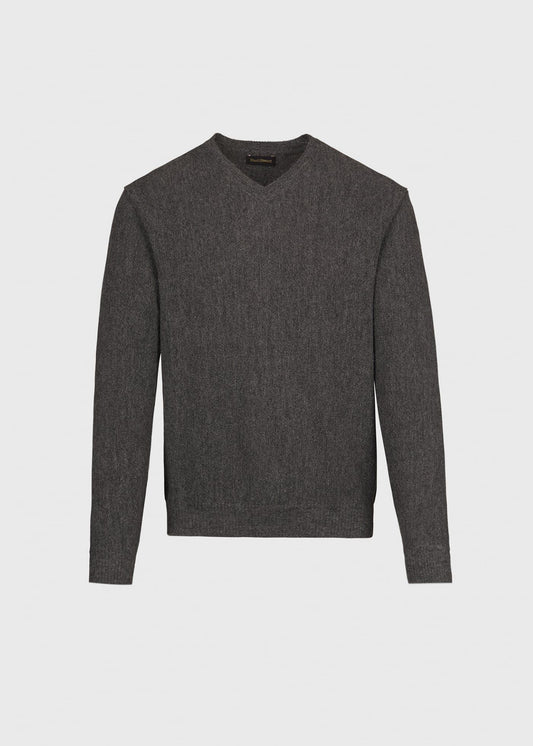 Paul Stuart Everyday | Classic Alpaca Links V-Neck Sweater