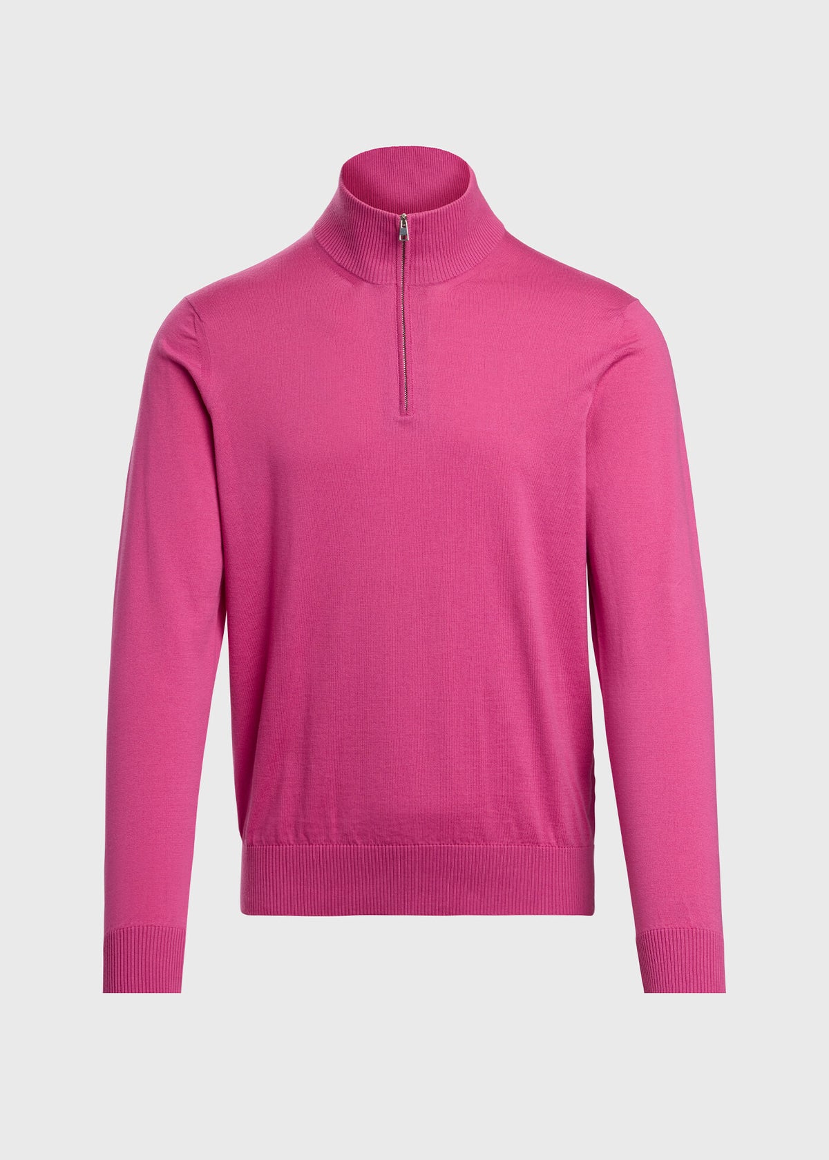 Paul Stuart Discount | Quarter Zip Cotton Sweater