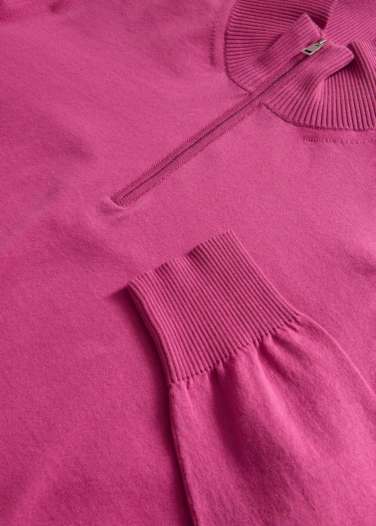Paul Stuart Discount | Quarter Zip Cotton Sweater