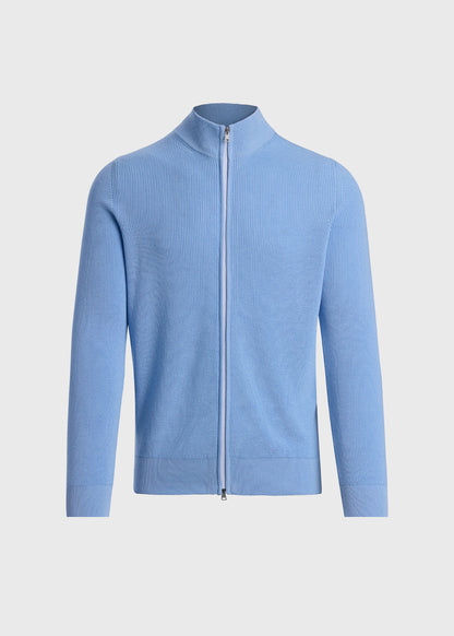 Paul Stuart Essential | Ribbed Full Zip Cardigan