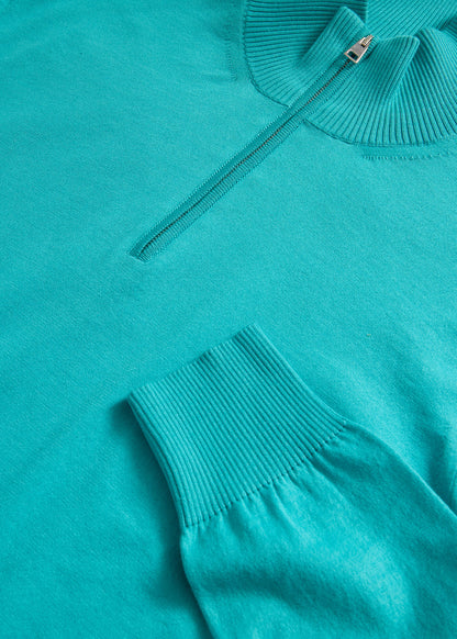 Paul Stuart Deals | Quarter Zip Cotton Sweater