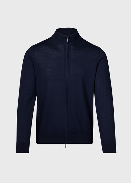 Paul Stuart Sale | Essential Merino Wool Zip Cardigan