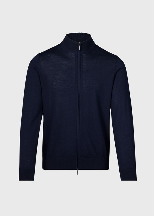 Paul Stuart Sale | Essential Merino Wool Zip Cardigan