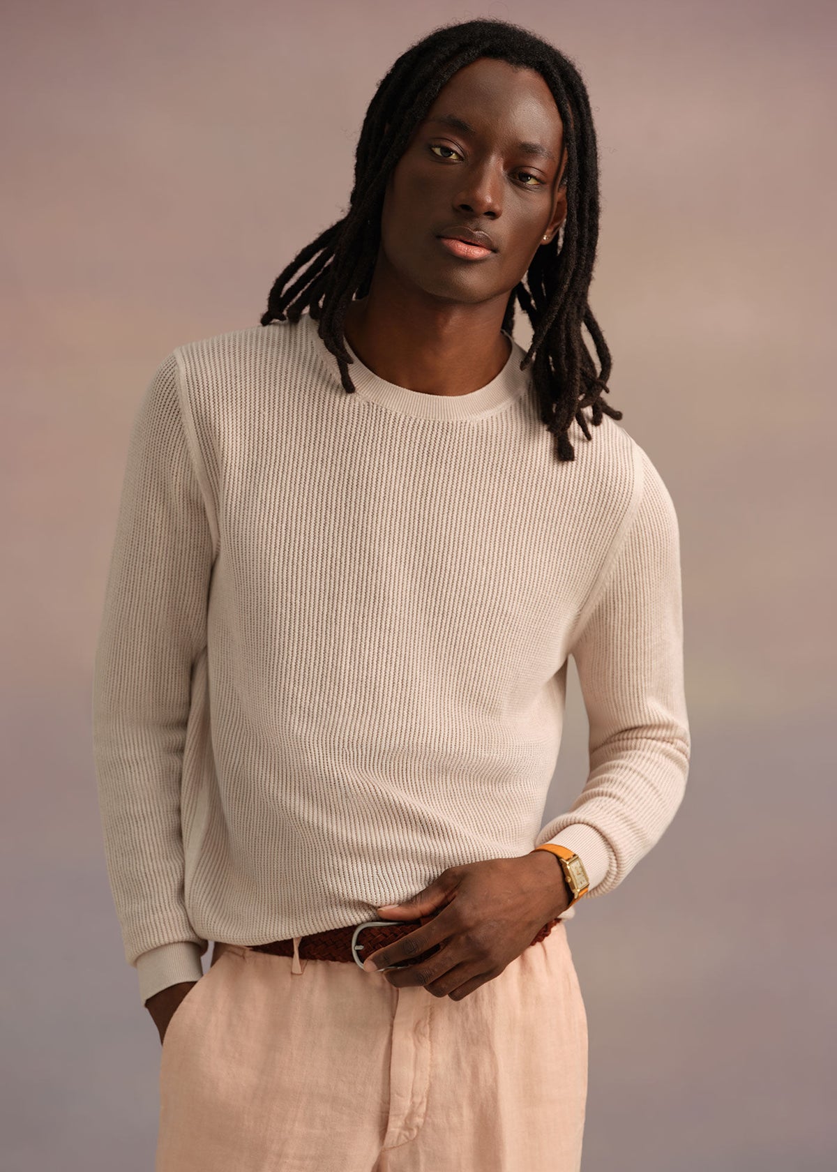 Paul Stuart Trusted | Silk & Cotton Crew Neck