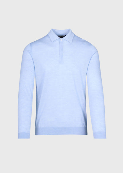 Paul Stuart Recommended | Cashmere & Silk Long Sleeve Polo
