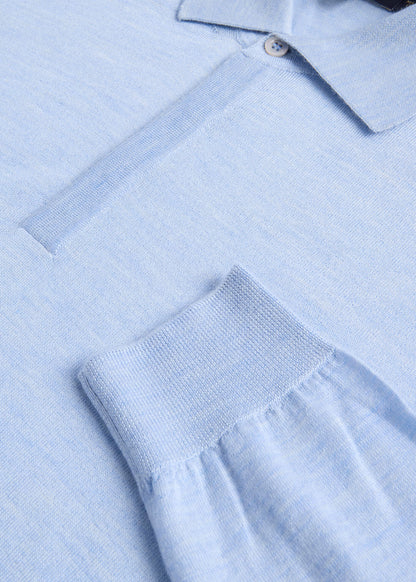 Paul Stuart Recommended | Cashmere & Silk Long Sleeve Polo
