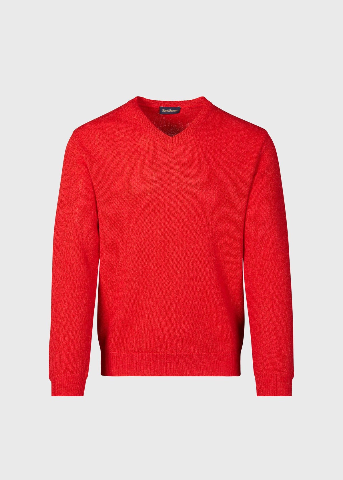Paul Stuart Premium | Classic Alpaca Links V-Neck Sweater