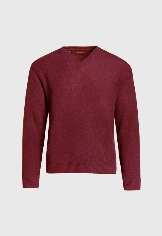 Paul Stuart Special Offer | Classic Alpaca Links V-Neck Sweater