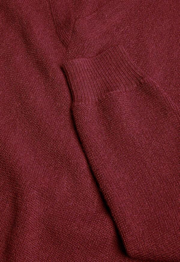 Paul Stuart Special Offer | Classic Alpaca Links V-Neck Sweater