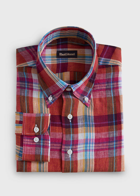 Paul Stuart Top Pick | Linen Madras Shirt