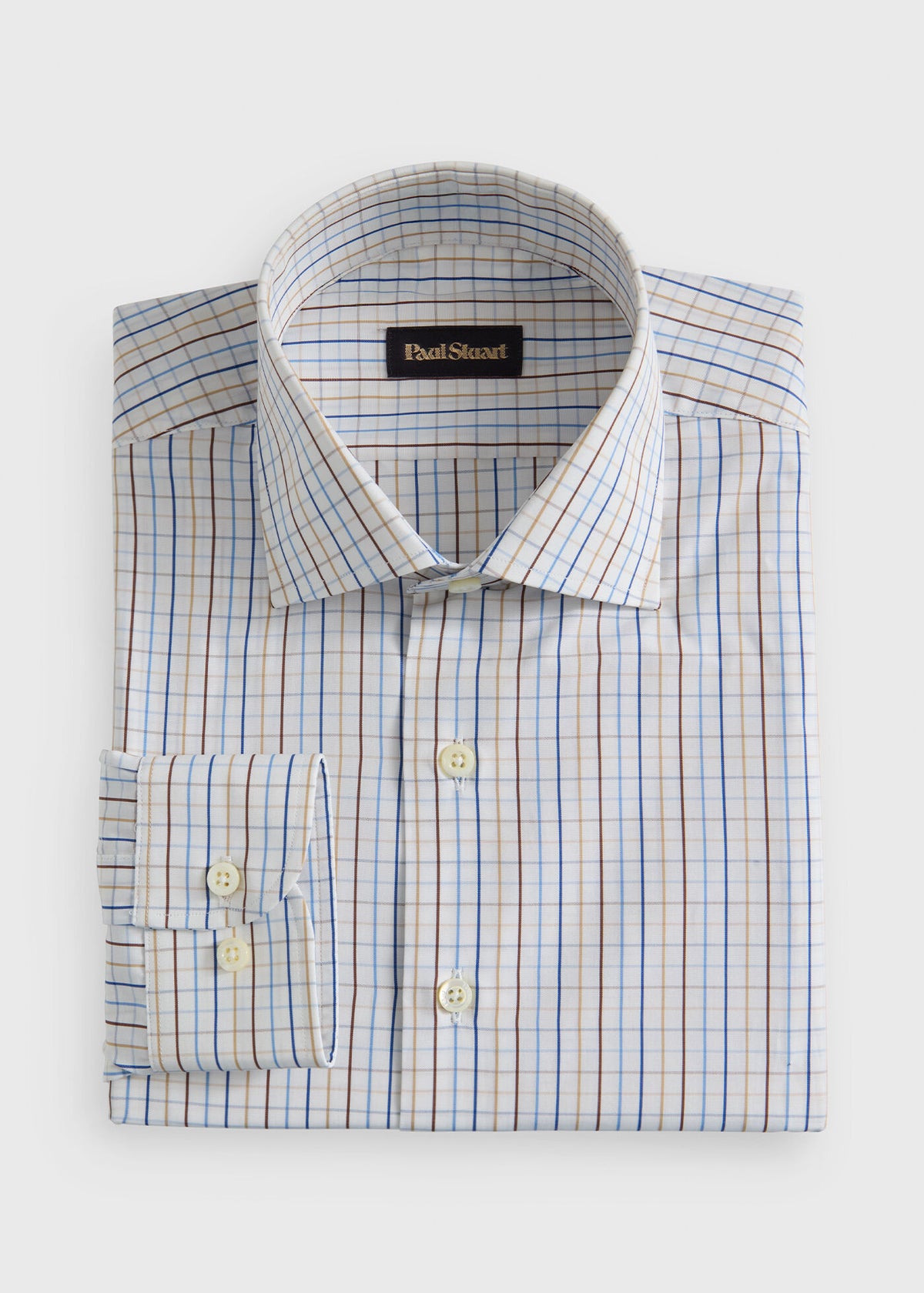 Paul Stuart Sale | All Year Cotton Tattersall Sport Shirt