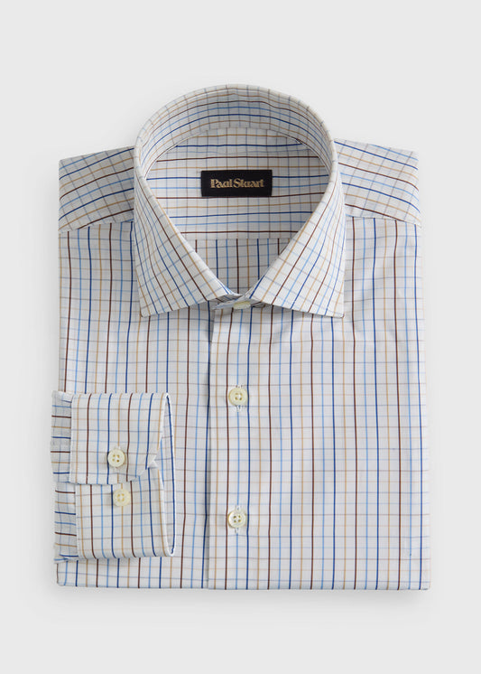 Paul Stuart Sale | All Year Cotton Tattersall Sport Shirt