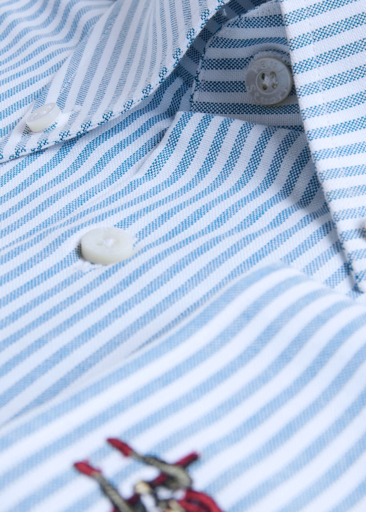 Paul Stuart Trending | Striped Oxford Logo Sport Shirt