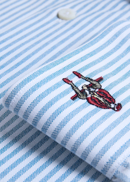 Paul Stuart Trending | Striped Oxford Logo Sport Shirt