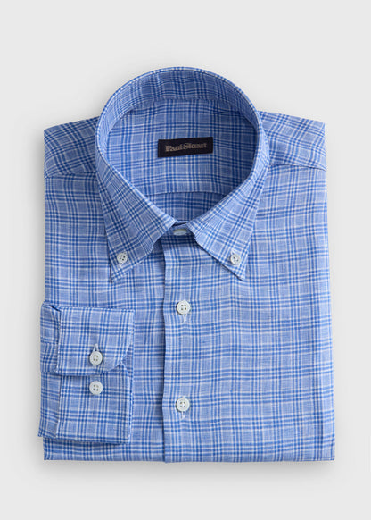 Paul Stuart Discount | Linen Plaid Shirt