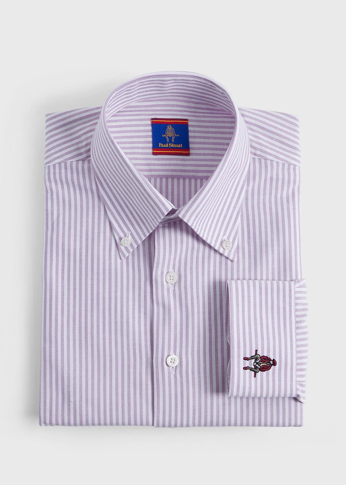 Paul Stuart Great Value | Striped Oxford Logo Sport Shirt